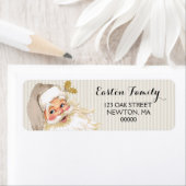 Vintager Viktorianischer Weihnachtsmann Taupe & Go (Insitu)