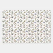 Vintager Viktorianischer Weihnachtsurlaub Geschenkpapier Set (Vorderseite 2)