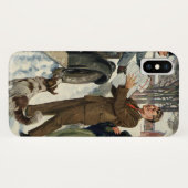 Vintager Viktorianischer Weihnachtsversand Case-Mate iPhone Hülle (Rückseite (Horizontal))