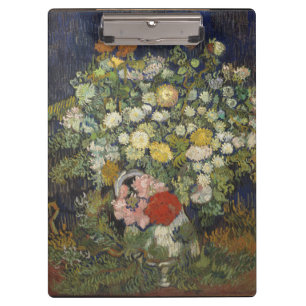 Vintager Vincent Van Gogh Bouquet von Blume Klemmbrett