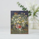 Vintager Vincent Van Gogh Bouquet von Blume Postkarte (Stehend Vorderseite)