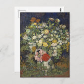 Vintager Vincent Van Gogh Bouquet von Blume Postkarte (Vorne/Hinten)