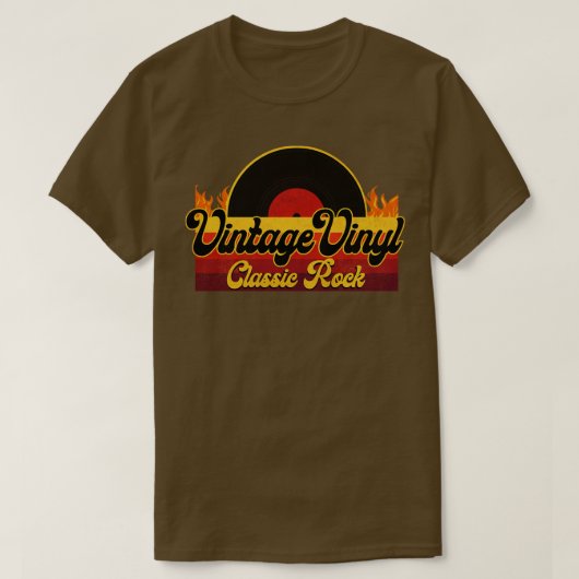 Vintager Vinyl Classic Rock T-Shirt (Design vorne)