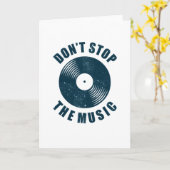 Vintager Vinyl Record DJ Sprichwort Musiker Karte (Gelbe Blume)