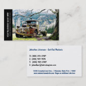 Vintager Visitenkarte (Vorne/Hinten)