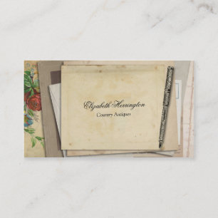 Vintager Visitenkarte
