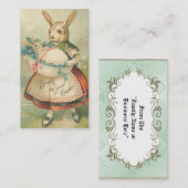 Vintager Visitenkarte (Vorne/Hinten)