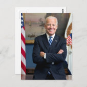 Vintager Vizepräsident Joe Biden Portrait Postkarte (Vorne/Hinten)