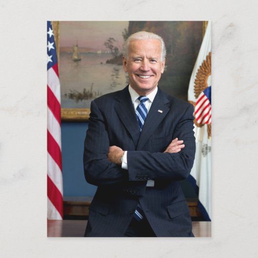 Vintager Vizepräsident Joe Biden Portrait Postkarte (Vorderseite)