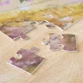 Vintager Vogel auf Baumrosa Blume entmutigen Puzzle (Seite)