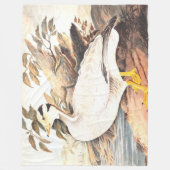 Vintager Vogel Elizabeth Gwillim Bar-Gans Fleecedecke (Vorderseite)
