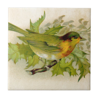 Vintager Vogel Fliese