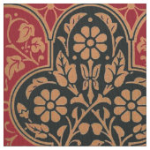 Vintager Vogel im Blumenmuster Stoff (Nahaufnahme)