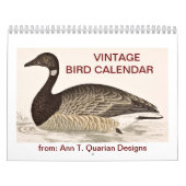 Vintager Vogel-Kalender - 2013 Kalender (Titelbild)