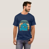 Vintager Vogel lustig T-Shirt (Vorne ganz)
