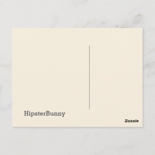 Vintager Vogel mit blühender Zweigstelle Postkarte (Rückseite)