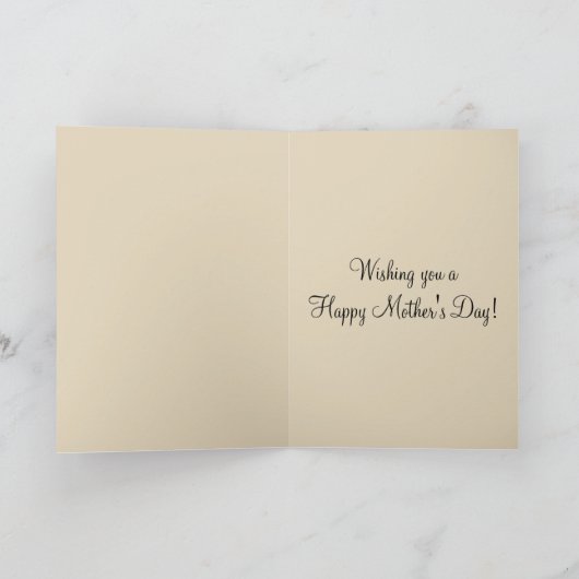 Vintager Vogel mit Nest Karte (Innenseite)