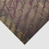 Vintager Vogel & Script A Shabby Chic Decoute Seidenpapier (Detail)