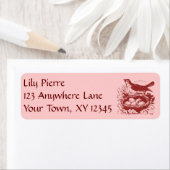 Vintager Vogel und Nest (Insitu)