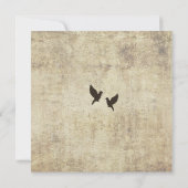 Vintager Vogelkäfig Einladung (Rückseite)