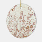 Vintager Vogelkäfig Keramikornament (Links)