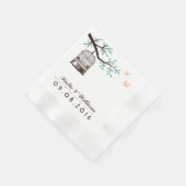 Vintager Vogelkäfig Serviette (Ecke)