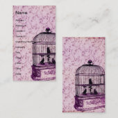 Vintager Vogelkäfig Visitenkarte (Vorne/Hinten)