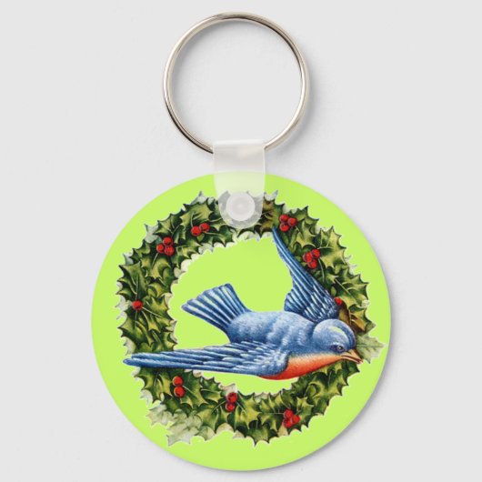 Vintager Vogelschaden Schlüsselanhänger (Vorderseite)