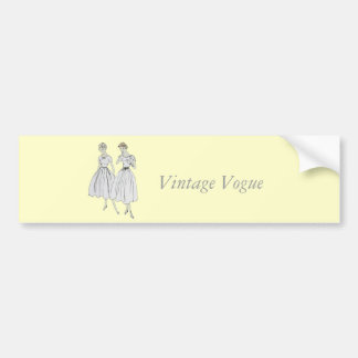 Vintager Vogue Autoaufkleber