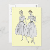 Vintager Vogue Postkarte (Vorne/Hinten)