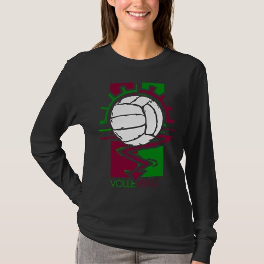 Vintager Volleyball T-Shirt (Vorderseite)