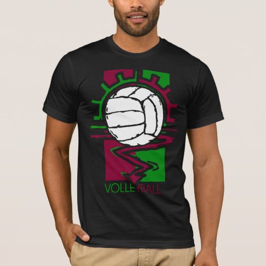 Vintager Volleyball T-Shirt (Vorderseite)