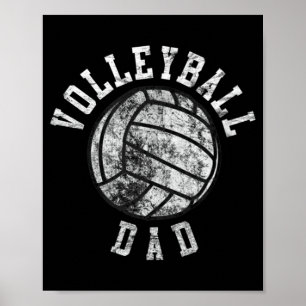 Vintager Volleyball-Vater Poster