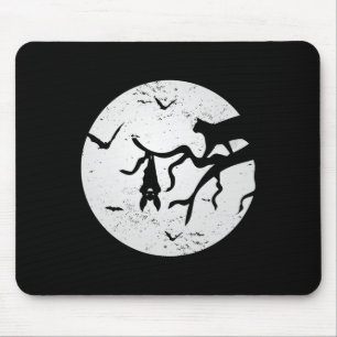 Vintager Vollmond Katzenbast Tree Spooky Halloween Mousepad