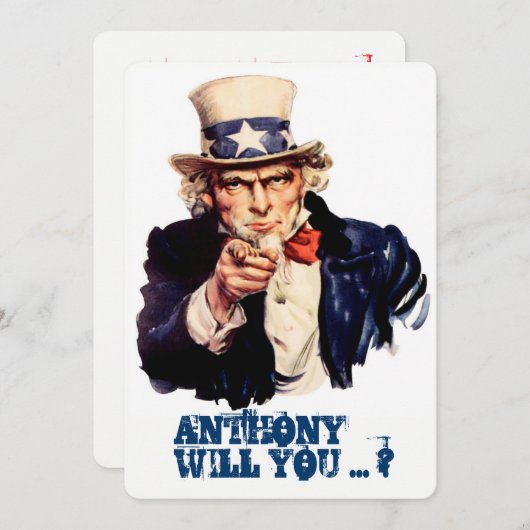 Vintager Vorschlag Einladung (Vorne/Hinten)