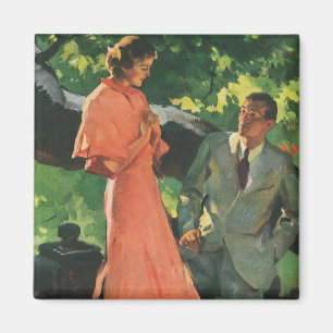 Vintager Vorschlag, wirst du mich heiraten? Magnet