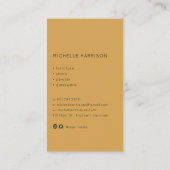 Vintager Vorsitzender Antiquitätenhändler Innenarc Visitenkarte (Rückseite)