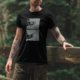 Vintager Vorwärtshebel für Kamerafolien gezeichnet T-Shirt