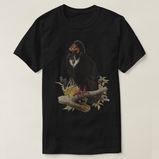 Vintager Vulture Scientific Zeichnend Türkei RedHe T-Shirt (Design vorne)