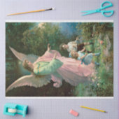 Vintager Wächter Engel Angeln Christliche Kunst Seidenpapier (Basteln)