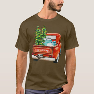 Vintager Wagen Weihnachten Klassischer Lkw Xmas T-Shirt