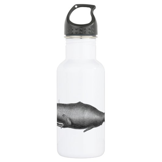 Vintager Wal Edelstahlflasche (Vorderseite)