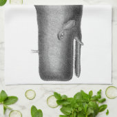 Vintager Wal Handtuch (Gefaltet)