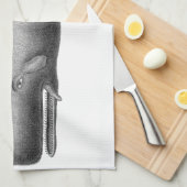 Vintager Wal Handtuch (Viertel Falte)