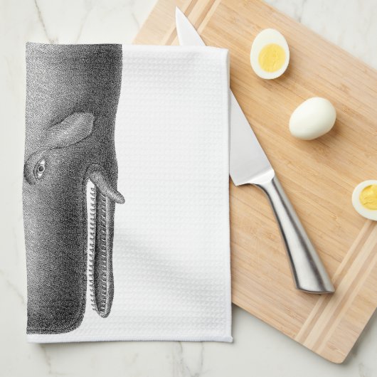 Vintager Wal Handtuch (Viertel Falte)