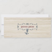 Vintager Wal, Kinderdusche Einladung (Rückseite)