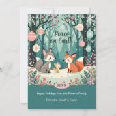 Vintager Wald Feiertagskarte (Vorderseite)