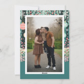 Vintager Wald Feiertagskarte (Rückseite)