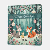 Vintager Wald Keramikornament (Links)