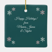 Vintager Wald Keramikornament (Rückseite)